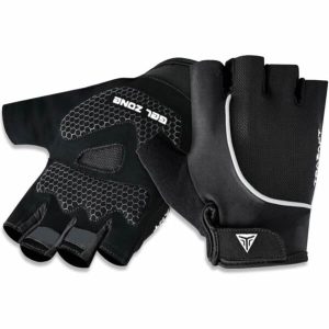 Half Finger Cycling Gloves Anti-Slip Bike Gloves Gel Padded Shock Absorbing Bicycle Riding Gloves for Men and Women Black