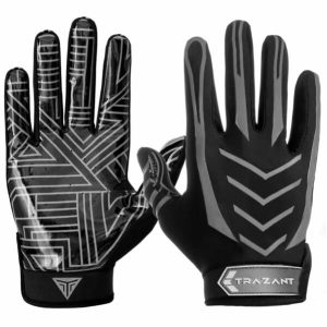 Football Gloves, Adult & Youth Super Sticky Silicone Palm Football Receiver Gloves